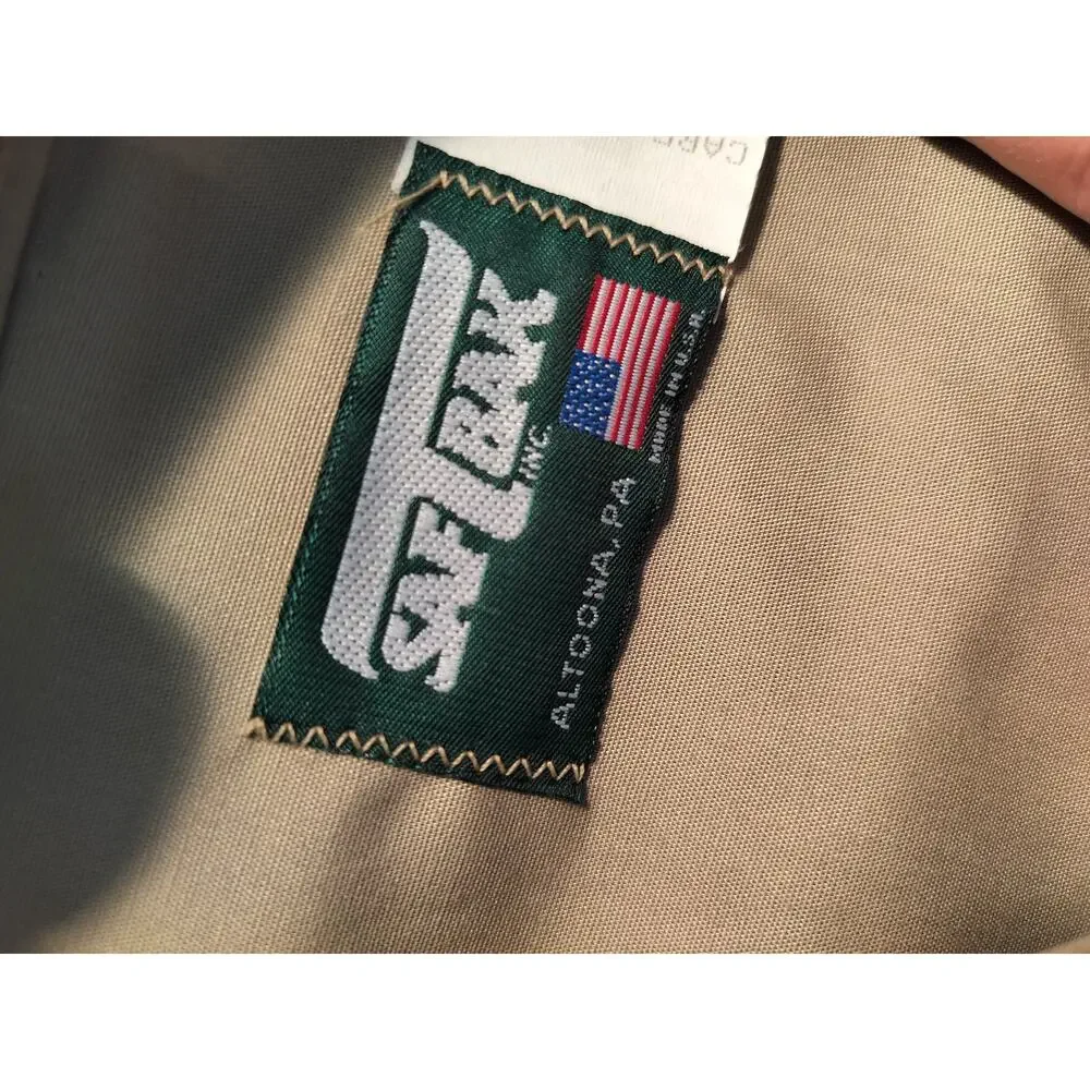 M781)Vintage SafTbak Men Brown Hunting Vest Gamebird Duck Multiple Pockets M
